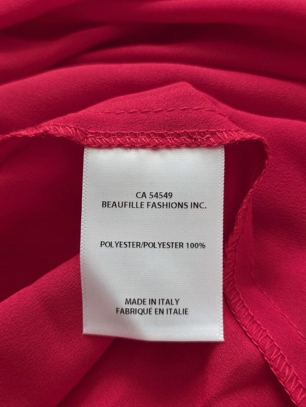 NWT Beaufille Red Vela Midi Skirt, XS, Color Vermillion - Picture 11 of 11